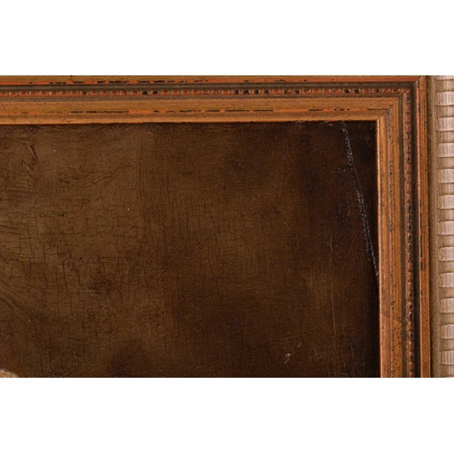 9 - 19th century Continental school, figures in an interior scene, oil on panel, 26.5 cm x 29 cm, in a g... 