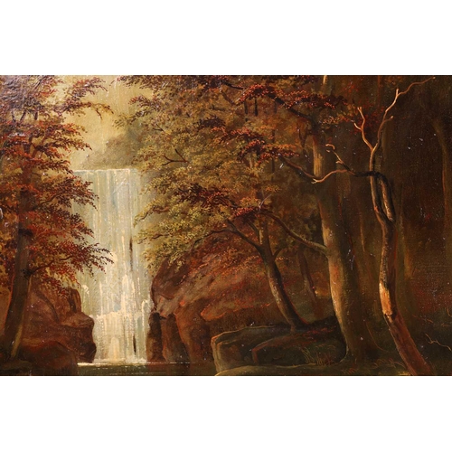 10 - † Brian Coole (1939 - 2022), Children playing by a waterfall, signed, oil on canvas, 76 x 62 cm, fra... 