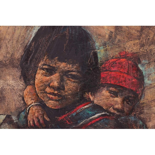 12 - Prayat Pongdam (1934 - 2014) Thailand, a set of four portraits, each signed, oil on board, 30 x 25 c... 