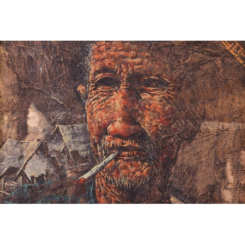 12 - Prayat Pongdam (1934 - 2014) Thailand, a set of four portraits, each signed, oil on board, 30 x 25 c... 