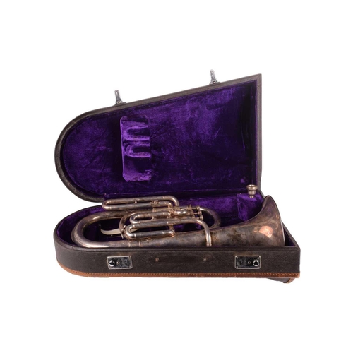 302 - A Lark tuba, Chinese made, in fitted case, serial number M4061, from the collection of Vivian Stansh... 