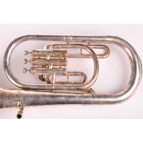 302 - A Lark tuba, Chinese made, in fitted case, serial number M4061, from the collection of Vivian Stansh... 