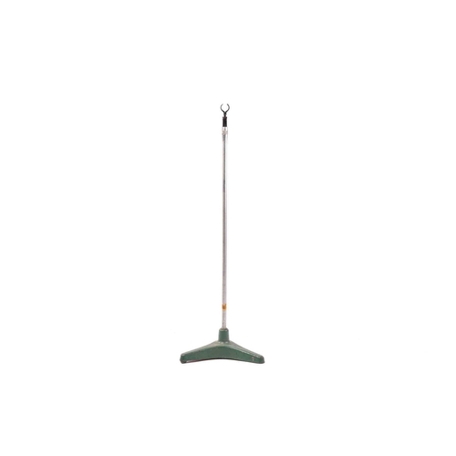 303 - A microphone stand with green painted tripod base, from the collection of Vivian Stanshall, founding... 