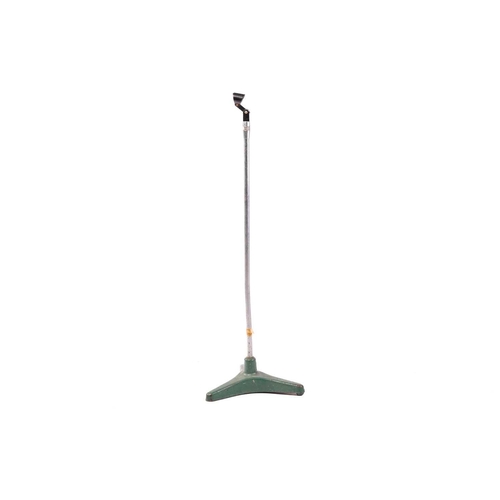 303 - A microphone stand with green painted tripod base, from the collection of Vivian Stanshall, founding... 