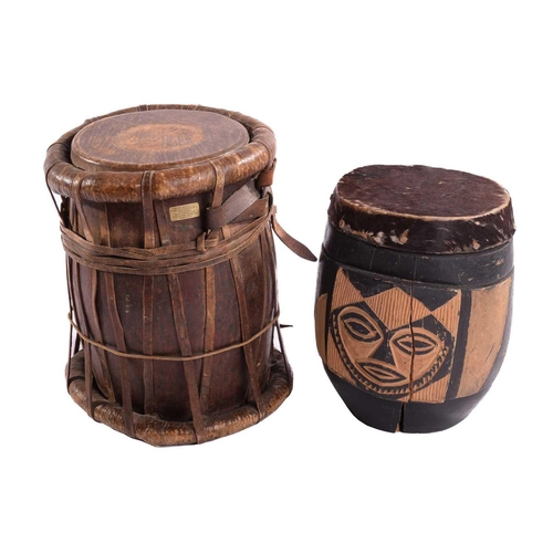 317 - A group of eight assorted hand-drums, from the collection of Vivian Stanshall, founding member of th... 