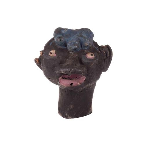 318 - An original over-sized papier mache mask/head, used as a stage prop, from the collection of Vivian S... 