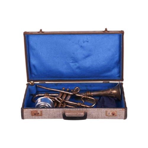 324 - A bespoke trumpet, modified for Vivian Stanshall, founding member of the Bonzo Dog Doo-Dah Band, wit... 