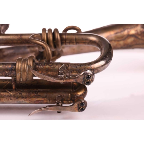 324 - A bespoke trumpet, modified for Vivian Stanshall, founding member of the Bonzo Dog Doo-Dah Band, wit... 