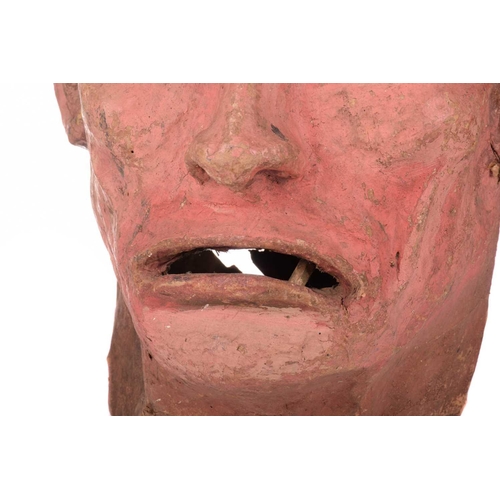 325 - An original over-sized papier mache mask/head, modelled as Frankenstein's monster, used as a stage p... 