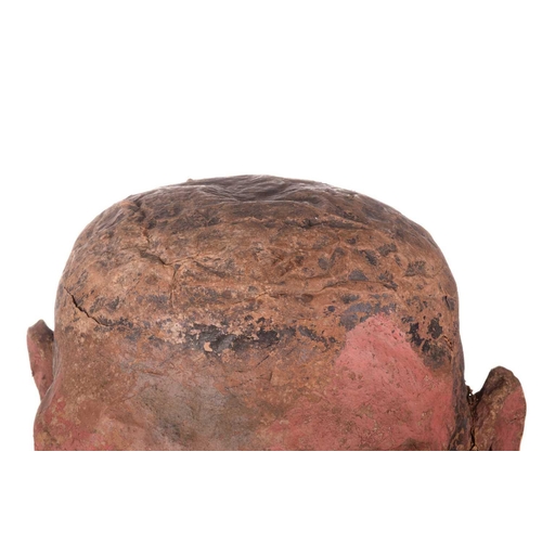 325 - An original over-sized papier mache mask/head, modelled as Frankenstein's monster, used as a stage p... 