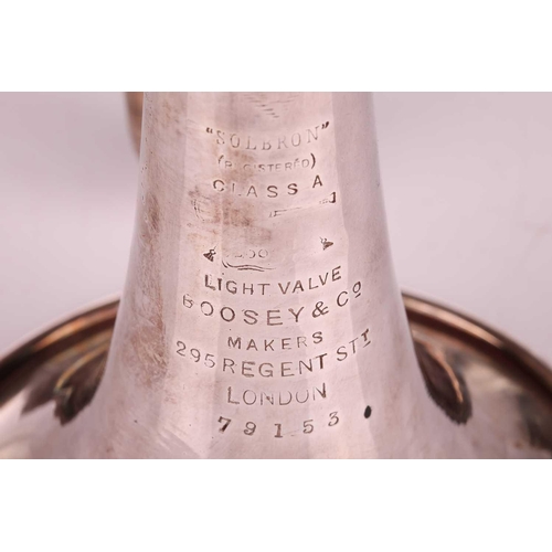 331 - A Boosey & Co 'Solbron Class A' Cornet, serial No. 79153, from the collection of Vivian Stanshall, f... 