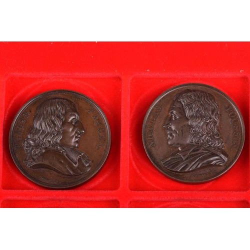 333 - A collection of commemorative medals, to include examples from the Series of Great French Men; 'Blai... 