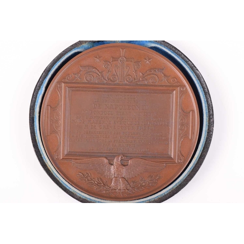 335 - A Victorian bronze medal for the 'Science and Art Department', in fitted case, the edge named to Dow... 