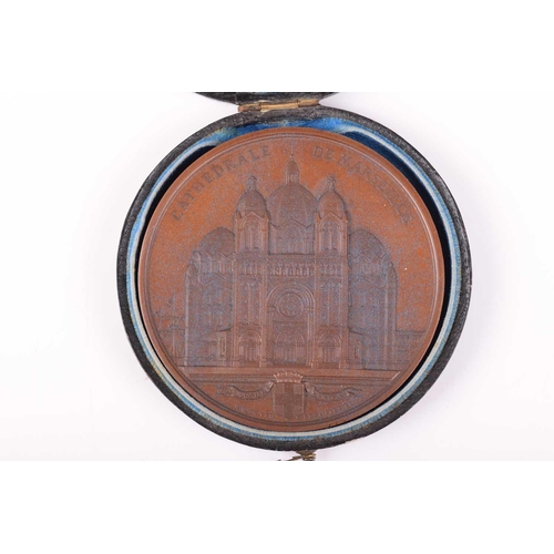 335 - A Victorian bronze medal for the 'Science and Art Department', in fitted case, the edge named to Dow... 