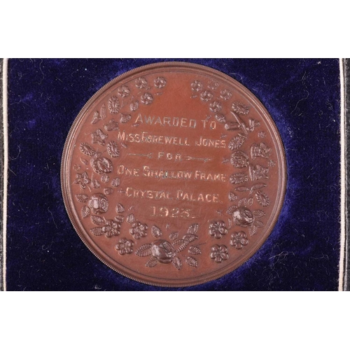 335 - A Victorian bronze medal for the 'Science and Art Department', in fitted case, the edge named to Dow... 