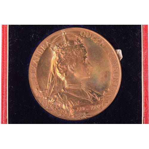 335 - A Victorian bronze medal for the 'Science and Art Department', in fitted case, the edge named to Dow... 