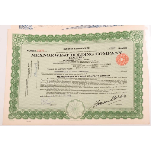 339 - Scripophily: a collection of bonds and share certificates, to include a 1907 Chinese Imperial Railwa... 