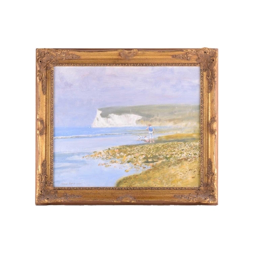 56 - † Norman R. Hepple (1908 - 1994), 'Beachtime Fun', signed and dated 1993, oil on board, 50 x 60 cm, ... 