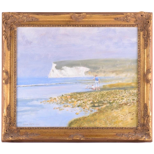 56 - † Norman R. Hepple (1908 - 1994), 'Beachtime Fun', signed and dated 1993, oil on board, 50 x 60 cm, ... 