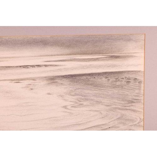 60 - Nan Youngman (1906-1995), Waves on the beach, signed and dated 1968, pencil on card, 38 x 75.5 cm, m... 