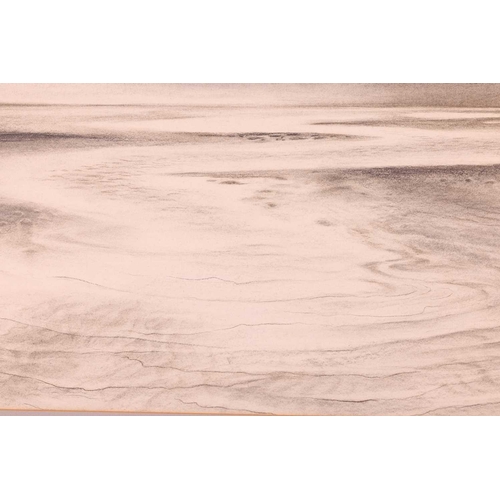 60 - Nan Youngman (1906-1995), Waves on the beach, signed and dated 1968, pencil on card, 38 x 75.5 cm, m... 