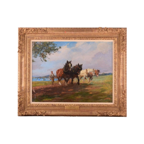 8 - † Lucy Kemp-Welch (1869 - 1958), The Happy Autumn Fields, signed, oil on board, 44.5 x 59 cm, framed... 