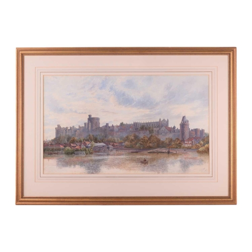 9 - Frederick E.J. Goff (1855 - 1931), Windsor Castle and the Thames, signed and dated '89, watercolour,... 