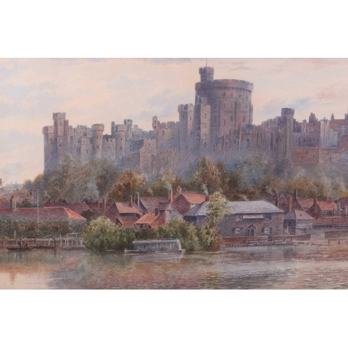 9 - Frederick E.J. Goff (1855 - 1931), Windsor Castle and the Thames, signed and dated '89, watercolour,... 