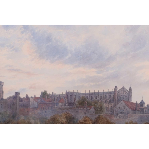 9 - Frederick E.J. Goff (1855 - 1931), Windsor Castle and the Thames, signed and dated '89, watercolour,... 