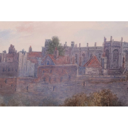 9 - Frederick E.J. Goff (1855 - 1931), Windsor Castle and the Thames, signed and dated '89, watercolour,... 