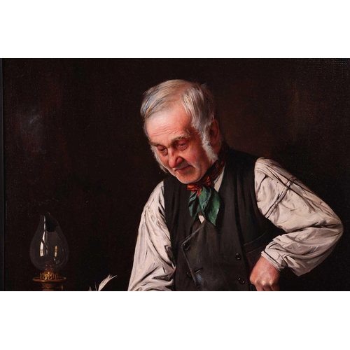 121 - Charles Spencelayh (1865 - 1958), 'Where's that Sixpence?', signed, oil on canvas, 46 x 30.5 cm, in ... 