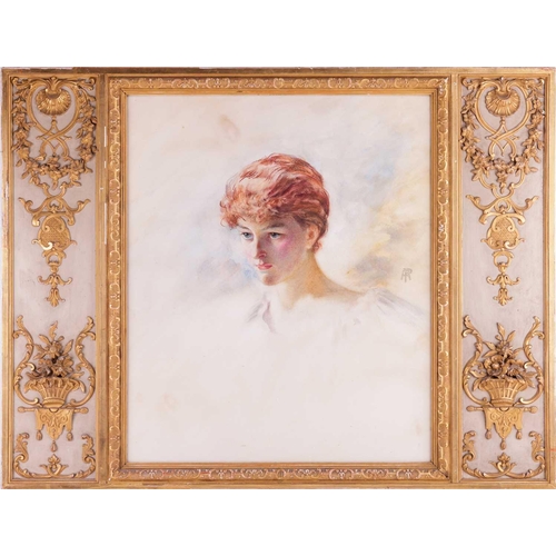 122 - Early 20th century English school, a watercolour portrait of Enid Scudamore-Stanhope (1878-1957), Co... 