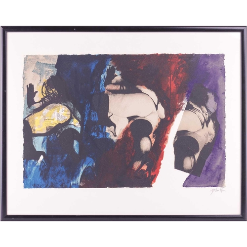 138 - † John Piper (1903 - 1992), Eye and Camera: Red, Blue and Yellow, signed in pencil, Kelpra Studios b... 