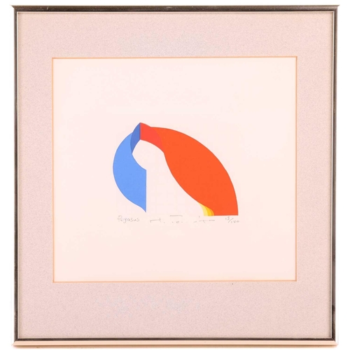 153 - Fumio Tomita (b. 1934) Japanese, 'Pegasus', 'Orion' and two others, each signed, inscribed and numbe... 