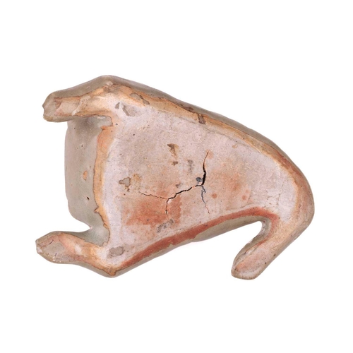 18 - A Chinese Longquan celadon scholars water dropper in the form of a three-legged toad, Ming Dynasty p... 