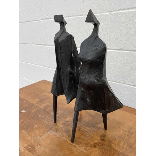 231 - † Lynn Russell Chadwick CBE RA (1914-2003) British, 'Walking Couple III', bronze, signed to the unde... 