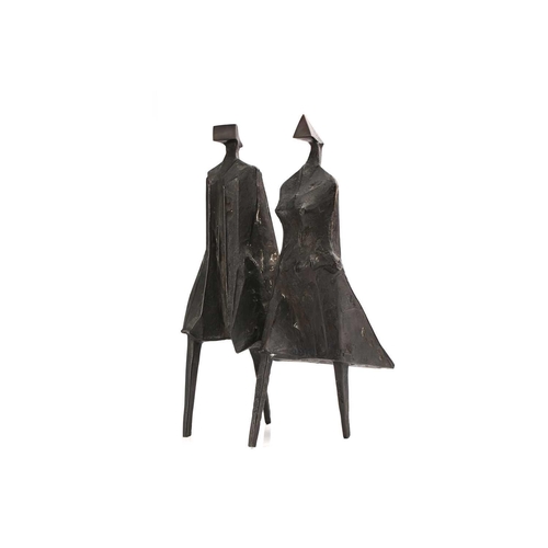 231 - † Lynn Russell Chadwick CBE RA (1914-2003) British, 'Walking Couple III', bronze, signed to the unde... 