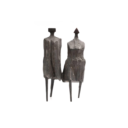 231 - † Lynn Russell Chadwick CBE RA (1914-2003) British, 'Walking Couple III', bronze, signed to the unde... 