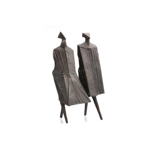 231 - † Lynn Russell Chadwick CBE RA (1914-2003) British, 'Walking Couple III', bronze, signed to the unde... 