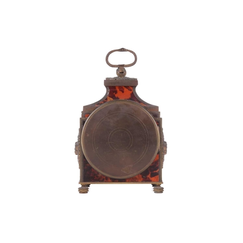 240 - A red tortoiseshell and gilt brass Officer de pendule, late 19th century and later, of typical form ... 