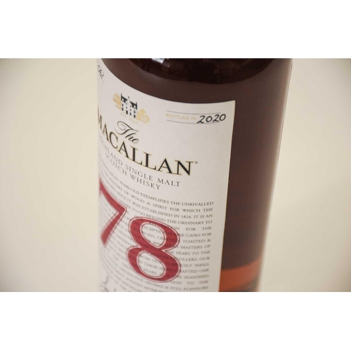 265 - The Macallan 78 year old, The Red Collection. Distilled and bottled by The Macallan Distillery Ltd i... 