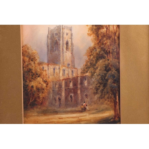 84 - Thomas Dudley (1857 - 1935), Fountains Abbey and Bolton Abbey - a pair, signed and inscribed, waterc... 