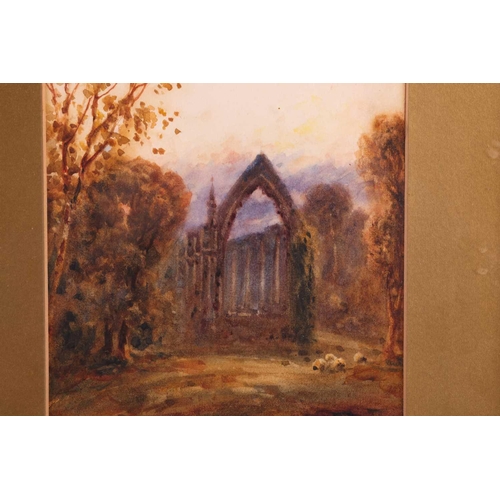 84 - Thomas Dudley (1857 - 1935), Fountains Abbey and Bolton Abbey - a pair, signed and inscribed, waterc... 