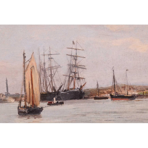 93 - Frederic Jacques Sang (1846 - 1931), 'The Yare from Gorleston, Norfolk' and 'Great Yarmouth' - a pai... 