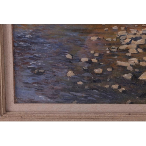 99 - † Morris Meredith Williams (1881 - 1973), Summer view of a river, signed, oil on board, 33 x 40 cm, ... 