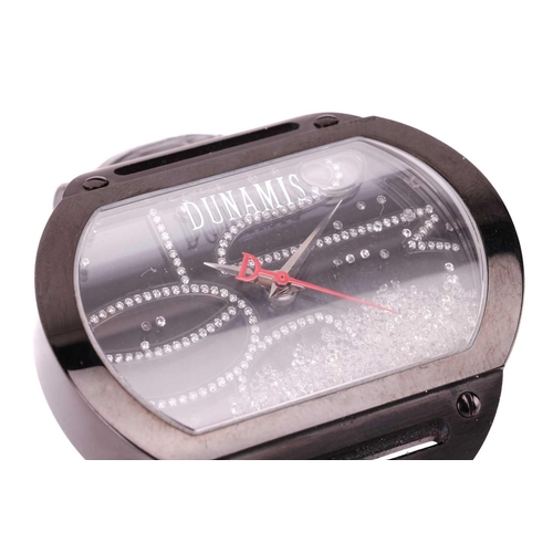 231 - A Dunamis Spartan Diamond PVD wristwatch. Serial: D0010 Case Material: Steel PVD Case diameter: 50mm... 