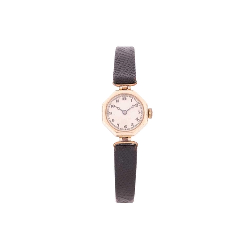 238 - A Rolex lady's dress watch circa 1920 in 9ct yellow gold, featuring a Swiss-made hand-wound signed m... 