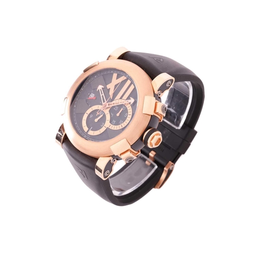 246 - A Romain Jerome Titanic DNA Chronograph 18ct rose gold watch ref: CH.T.222BB.00 Model: CH.T.222BB.00... 