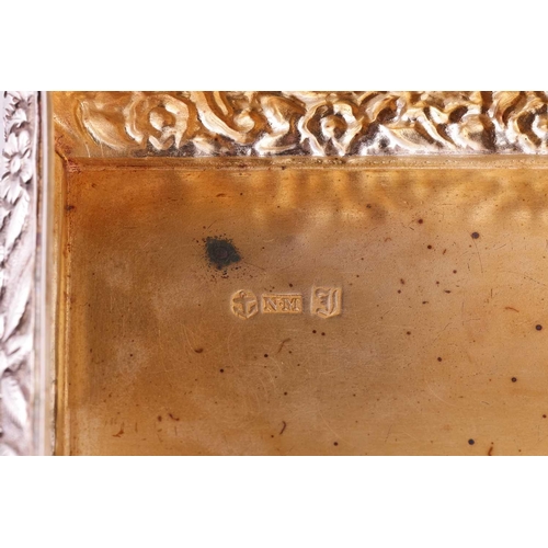 278 - A William IV silver table snuff box by Nathaniel Mills, Birmingham 1832, of rectangular form, with c... 