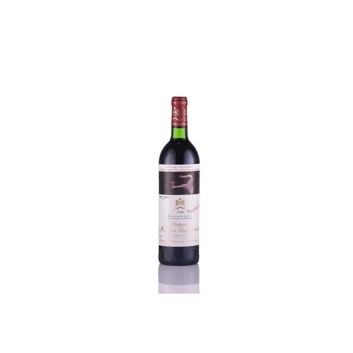 1 - Two Bottles of Chateau Mouton Rothschild 1ere Grand Cru Classe, Pauillac, 1990, Francis Bacon Qty: (... 